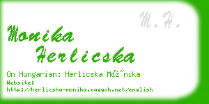 monika herlicska business card
